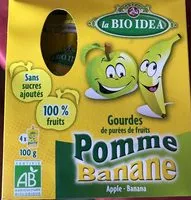 Mängden socker i Gourdes Pomme-banane
