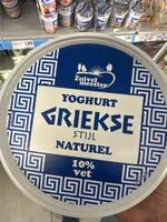 Mängden socker i Yoghurt Griekse Stijl Naturel