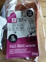 Mängden socker i Veggie crackers with beetroot