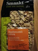 Socker och näringsämnen i Speltmuesli extra