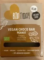Mängden socker i Vegan choco bar peanut