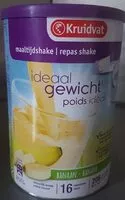 Mängden socker i Repas shake poids idéal banane