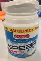 Mängden socker i Chewing gum Spear Mint