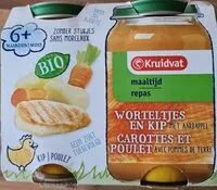 Mängden socker i Repas carottes, poulet, pomme de terre