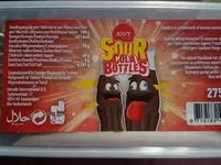 Mängden socker i Sour cola bottles