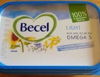 Mängden socker i Becel Light Omega 3 100% végétal