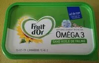 Mängden socker i Fruit d'Or Oméga 3 Sel de Mer - Sans huile de palme