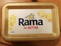 Mängden socker i Rama mit Butter
