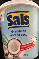 Mängden socker i Graisse de noix de coco Sais