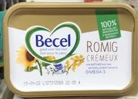 Mängden socker i Becel romig cremeux
