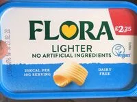 Mängden socker i Flora lighter