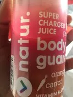 Mängden socker i Super charged juice : Peach Orange Carrot