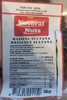 Mängden socker i Raisins sultana