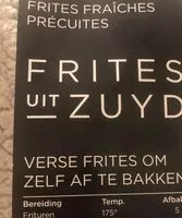 Mängden socker i Frites uit zuyd