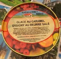 Mängden socker i Glace au caramel d'isigny au beurre sale
