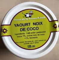 Mängden socker i Yaourt noix de coco