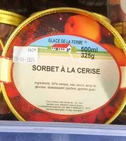 Mängden socker i Sorbet à la cerise