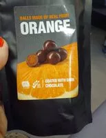 Mängden socker i Boules de fruit orange enrobée de chocolat noir