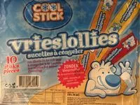 Mängden socker i Vrieslollies sucettes a congeler