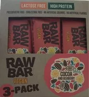 Mängden socker i Raw bar vegan cocoa and gojiberry