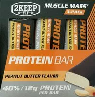 Mängden socker i Proteine bar - Peanut butter flavor