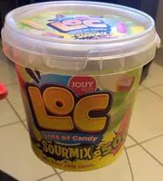 Mängden socker i Loc lot of candy