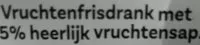 Mängden socker i Vruchtenfrisdrank