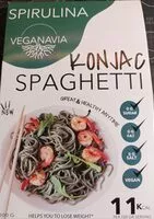 Mängden socker i konjac spaghetti spirulina