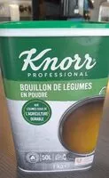 Mängden socker i Knorr bouillon de légumes