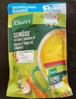 Mängden socker i Knorr granulé fond de legumes