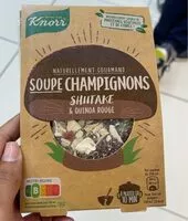 Mängden socker i Knorr Naturellement gourmand Soupe Déshydratée Champignons et Quinoa rouge 45g