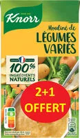 Mängden socker i Knorr Soupe Liquide Mouliné de Légumes Variés Brique Lot 3x1L
