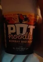 Mängden socker i Bombay bad boy pot noodles