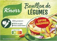 Mängden socker i Knorr Bouillon de Légumes Offre Saisonnière 150g