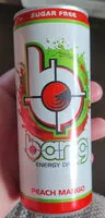 Mängden socker i bang energy peach mango