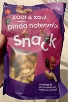 Mängden socker i Zoet & zout pinda notenmix snack