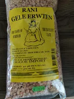 Mängden socker i gele erwten