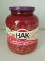 Mängden socker i Hak Haricots Blancs a La Sauce Tomate