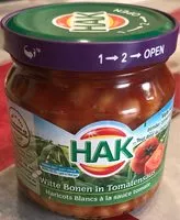Mängden socker i Hak Witte Bonen In Tomatensaus