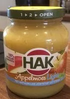 Mängden socker i Hak appelmoes light