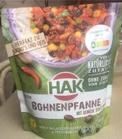 Mängden socker i Bohnenpfanne mit Gemüse