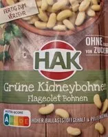 Mängden socker i Grüne Kidneybohnen