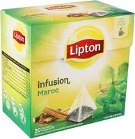Mängden socker i Lipton Tisane Maroc à la Menthe & aux Epices 20 Sachets Pyramides