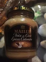 Mängden socker i Moutarde noix de coco epices