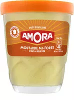 Mängden socker i Amora Moutarde Mi-Forte Verre 140g