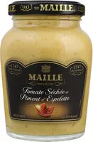 Mängden socker i Maille Moutarde Tomate Séchée et Piment d'Espelette 215g