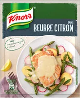 Mängden socker i Knorr Sauce Déshydratée Beurre Citron 42g