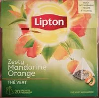 Mängden socker i Lipton Thé Vert Mandarine Orange 20 Sachets