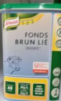 Mängden socker i Knorr Fonds Brun Lié Faible Teneur en Sel déshydraté Boîte 1kg jusqu'à 40L