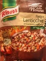 Mängden socker i Knorr Pasta e Lenticchie